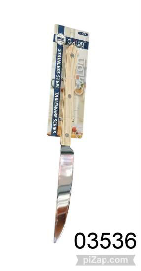 Imagen de CUCHILLO ACERO MANGO MADERA 23,3CM 1.26